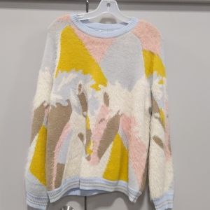 Texture sporty sweater